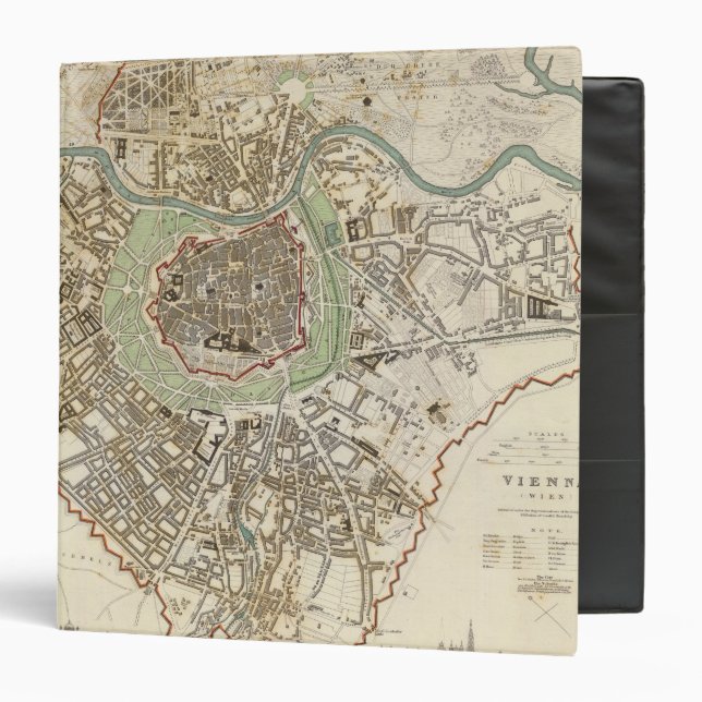 Vienna Wien 3 Ring Binder (Front/Inside)