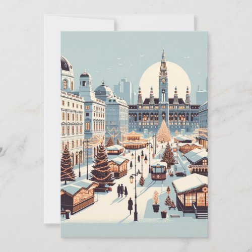 Viennese Christmas Charm _ Winter in Austria Holiday Card