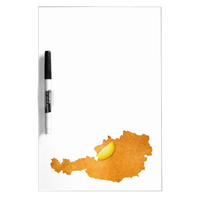 Viennese Schnitzel - Map Of Austria Dry-Erase Board (Front)
