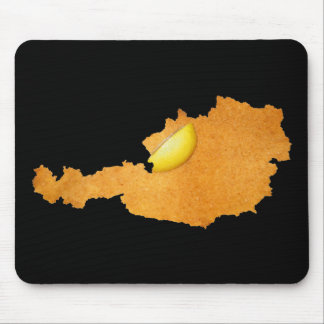 Viennese Schnitzel - Map Of Austria Mouse Pad