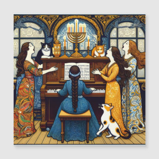 Viennese Secession Soirée with Cats, Hannukah