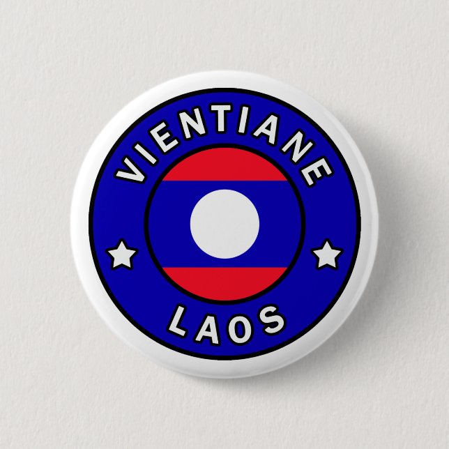 Vientiane Laos Button (Front)