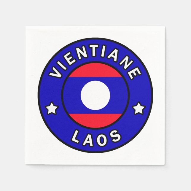 Vientiane Laos Napkins (Front)