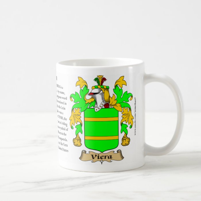 Viera, the Origin, the Meaning and the Crest Coffee Mug