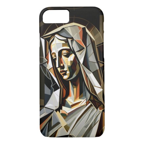 Vierge Marie cubism iPhone 87 Case