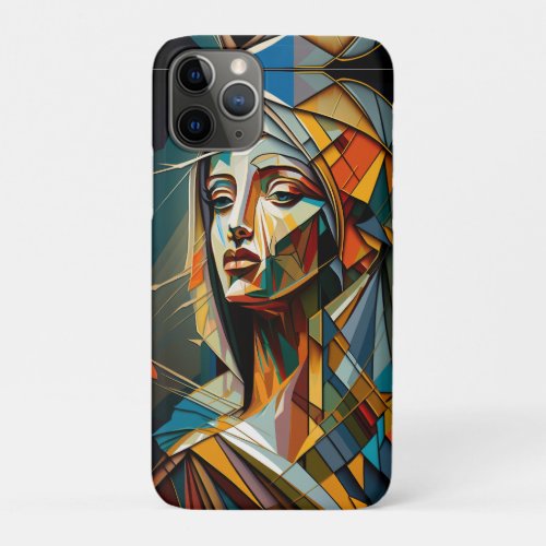 Vierge Marie cubism iPhone 11 Pro Case