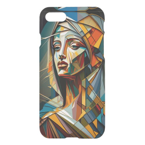 Vierge Marie cubism iPhone SE87 Case