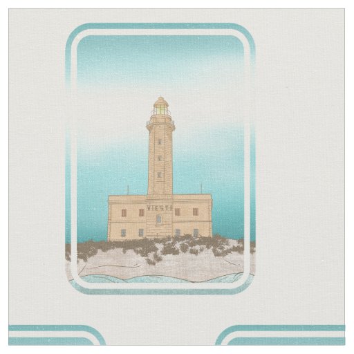 Vieste Lighthouse Italy Fabric