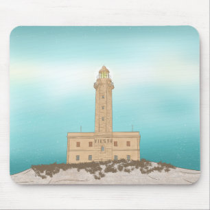 Vieste Lighthouse Italy Mouse Pad