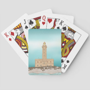 Vieste Lighthouse Italy Poker Cards