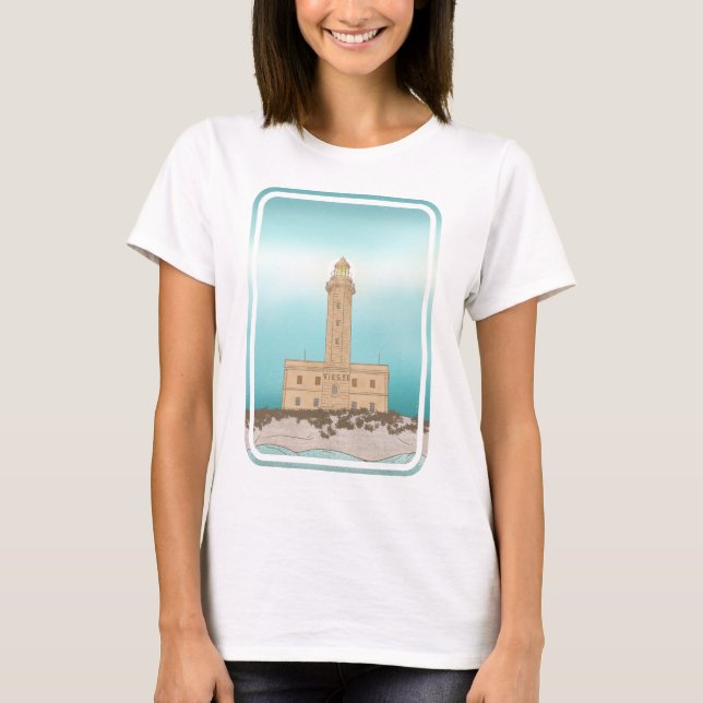 Vieste Lighthouse Italy T-Shirt (Front)