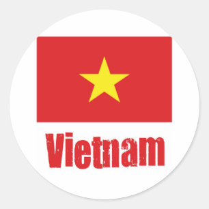 Viet Nam Classic Round Sticker