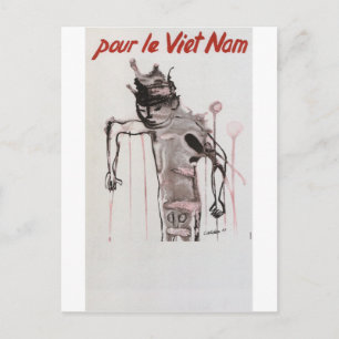 Vietmam Propaganda Poster Postcard