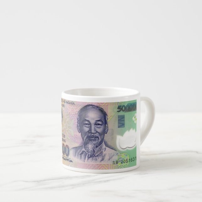 Vietnam 500,000 Banknote Espresso Mug (Front Right)