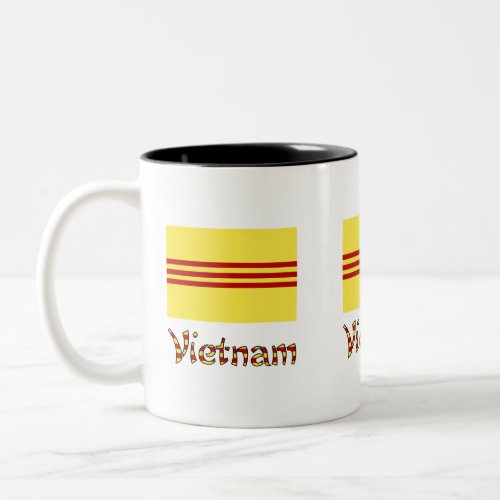 Vietnam and South Vietnamese Flag 3 Two_Tone Coffee Mug