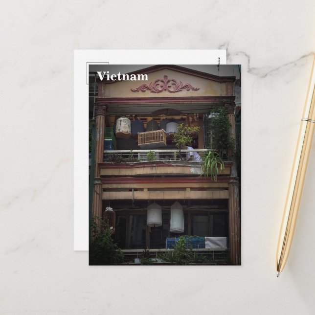 Vietnam Asia Street Photography Holiday Postcard (Front/Back In Situ)