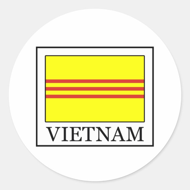 Vietnam Classic Round Sticker (Front)