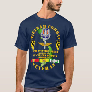 Vietnam Combat Cavalry Veteran w 11th Aviation Gro T-Shirt