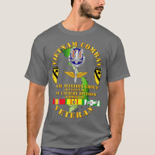 Vietnam Combat Cavalry Veteran w 11th Aviation Gro T-Shirt