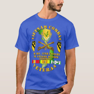 Vietnam Combat Cavalry Veteran w 2nd Bn 12th Cav D T-Shirt