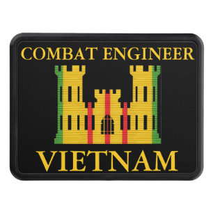 Vietnam Combat Engineer Insignia Hitch Cover