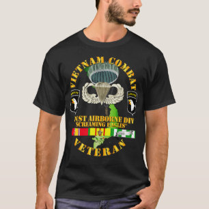 Vietnam Combat Veteran w 101st Div SSI V1 T-Shirt