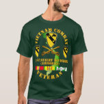 Vietnam Combat Veteran w 1st Cav DUI T-Shirt