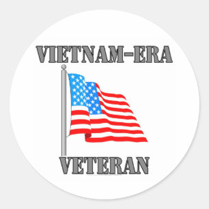 Vietnam-era Veteran Classic Round Sticker