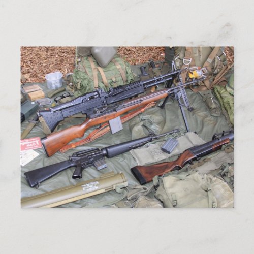 Vietnam Era Weapons  Gear Postcard