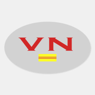 VIETNAM* Euro-Style Bumper Sticker