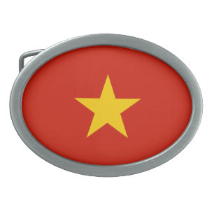 Vietnam flag belt buckle