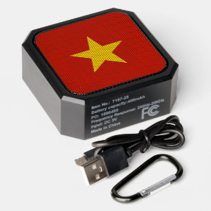 Vietnam flag bluetooth speaker