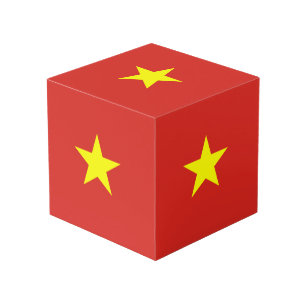 Vietnam flag cube
