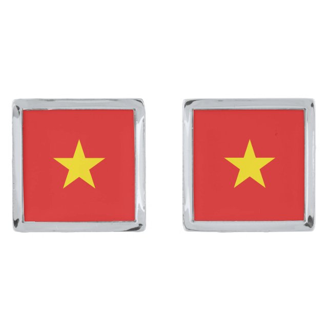 Vietnam Flag Cufflinks (Front)
