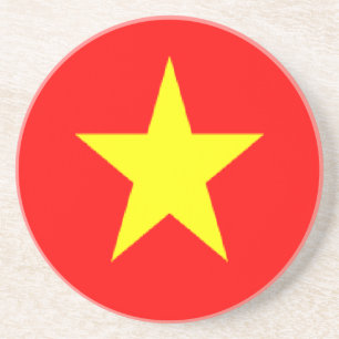 vietnam flag drink coaster