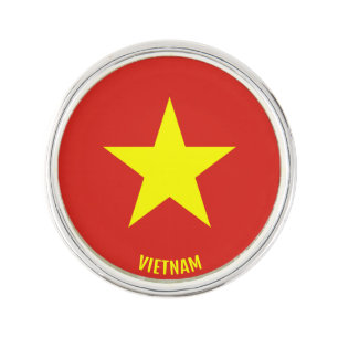 Vietnam Flag Elegant Patriotic Lapel Pin