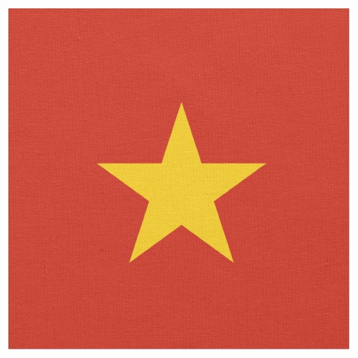 Vietnam flag fabric