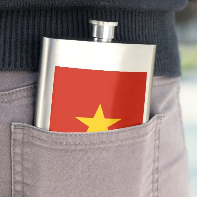 Vietnam flag flask (In Situ)