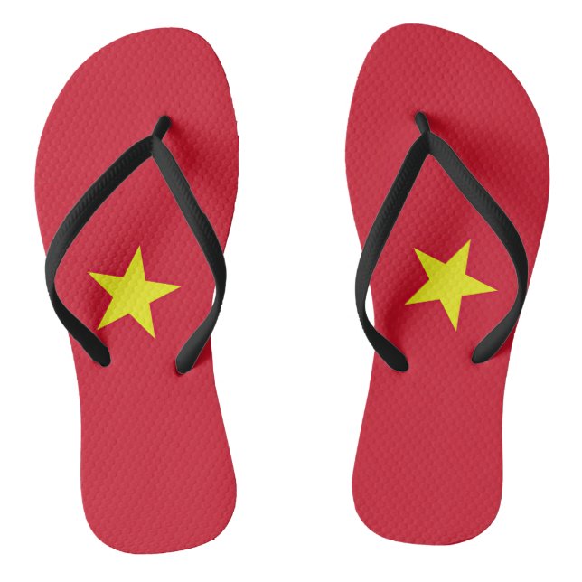 Vietnam flag flip flops (Footbed)