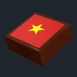 Vietnam flag gift box<br><div class="desc">The Vietnamese flag is a star on a field. The used colors in the flag are red,  yellow. The proportion of the Vietnamese flag is 2:3. The Flag of Vietnam was adopted in 1945.</div>
