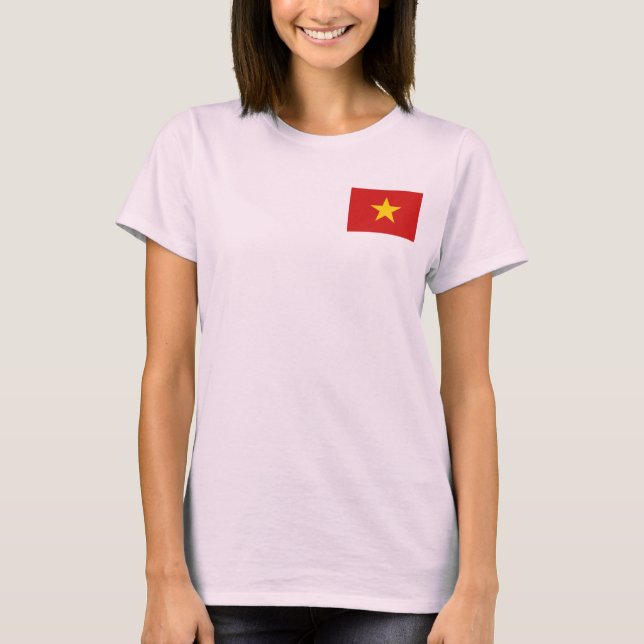 Vietnam Flag + Map T-Shirt (Front)