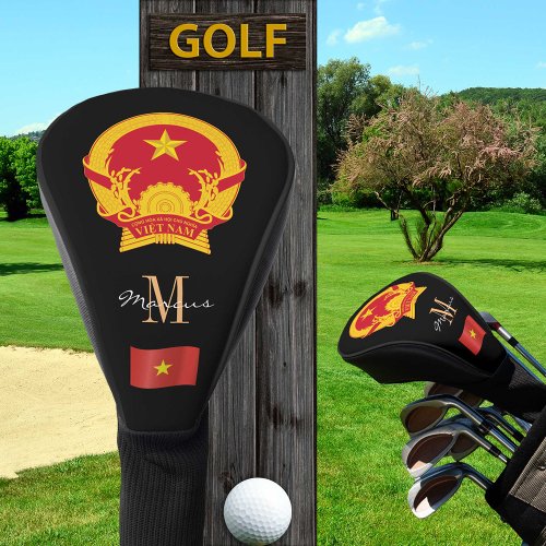 Vietnam  Flag Monogrammed Golf Clubs Covers