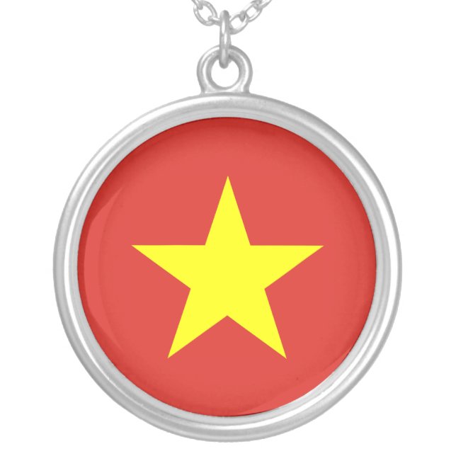 Vietnam Flag Necklace (Front)