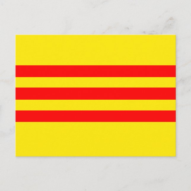 Vietnam Flag (new) Postcard (Front)