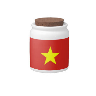 Vietnam Flag on Candy Jar