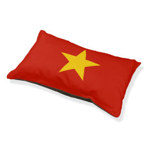 Vietnam flag pet bed