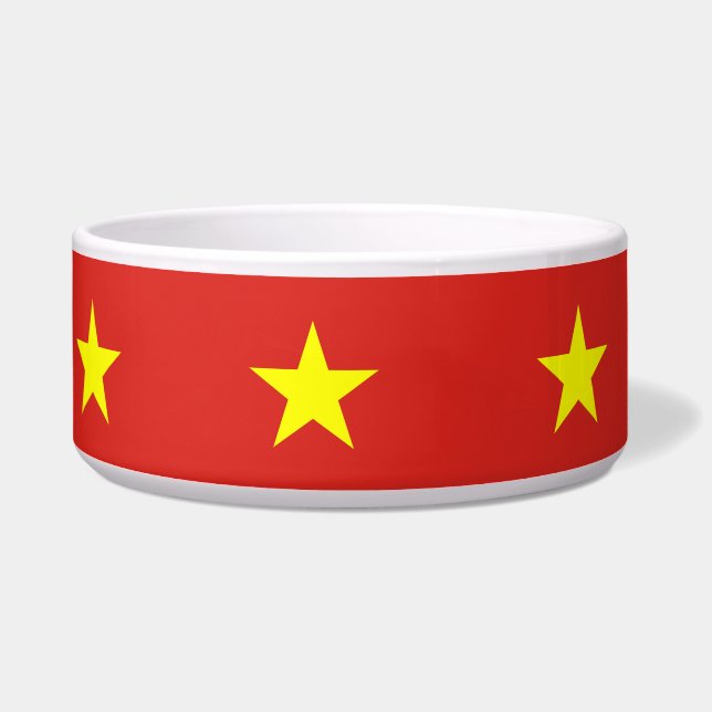Vietnam Flag Pet Bowl (Left)