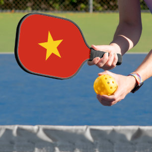 Vietnam flag pickleball paddle