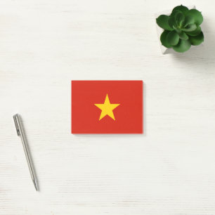 Vietnam flag post-it notes