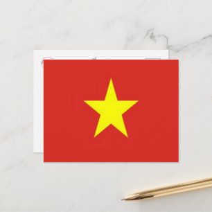 Vietnam - Flag - Postcard